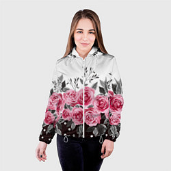 Куртка с капюшоном женская Roses Trend, цвет: 3D-белый — фото 2
