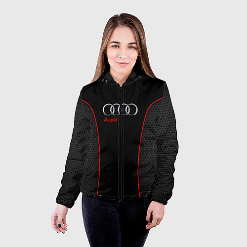 Женская куртка Audi Style / 3D-Черный – фото 4