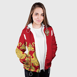 Куртка с капюшоном женская Сборная России: эксклюзив, цвет: 3D-белый — фото 2