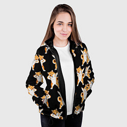 Куртка с капюшоном женская Foxes Dab, цвет: 3D-черный — фото 2