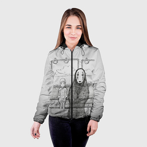 Женская куртка Унесенные призраками / 3D-Черный – фото 4