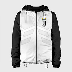 Куртка с капюшоном женская JUVENTUS SPORT, цвет: 3D-черный