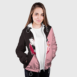 Куртка с капюшоном женская MONOKUMA X MONOMI, цвет: 3D-белый — фото 2