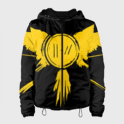 Куртка с капюшоном женская 21 Pilots: Yellow Bird, цвет: 3D-черный