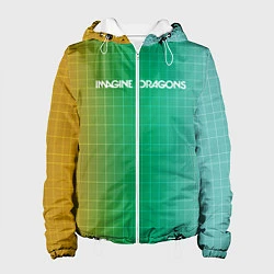 Куртка с капюшоном женская Imagine Dragons: Evolve Grid, цвет: 3D-белый