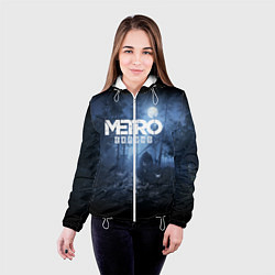 Куртка с капюшоном женская Metro Exodus: Dark Moon, цвет: 3D-белый — фото 2
