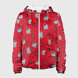 Куртка с капюшоном женская IKON Bears, цвет: 3D-белый