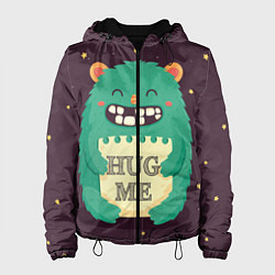 Куртка с капюшоном женская Monster: Hug me, цвет: 3D-черный
