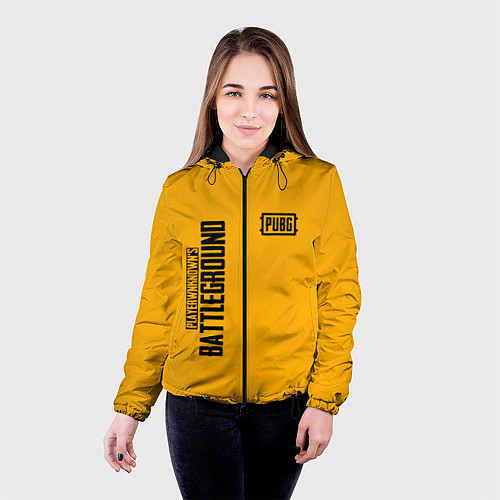 Женская куртка PUBG: Yellow Fashion / 3D-Черный – фото 4