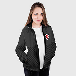 Куртка с капюшоном женская ФРЕНДЗОНА: Кармашек, цвет: 3D-черный — фото 2