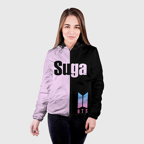Женская куртка BTS Suga / 3D-Черный – фото 4