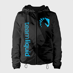 Куртка с капюшоном женская TEAM LIQUID, цвет: 3D-черный