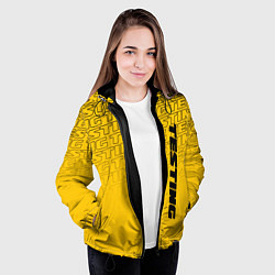 Куртка с капюшоном женская Testing, цвет: 3D-черный — фото 2