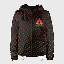 Куртка с капюшоном женская Apex Legends: Orange Dotted, цвет: 3D-черный