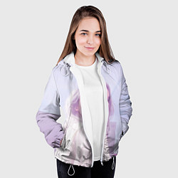 Куртка с капюшоном женская Billie Eilish: Light Pink, цвет: 3D-белый — фото 2