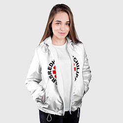 Куртка с капюшоном женская RED HOT CHILI PEPPERS, цвет: 3D-белый — фото 2