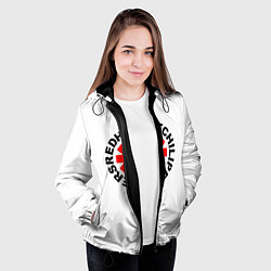 Куртка с капюшоном женская RED HOT CHILI PEPPERS, цвет: 3D-черный — фото 2