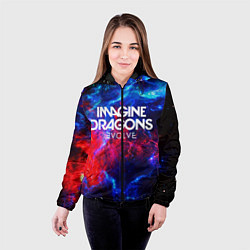 Куртка с капюшоном женская IMAGINE DRAGONS, цвет: 3D-черный — фото 2