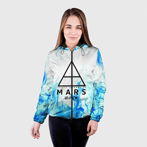 Женская куртка 30 SECONDS TO MARS / 3D-Черный – фото 4