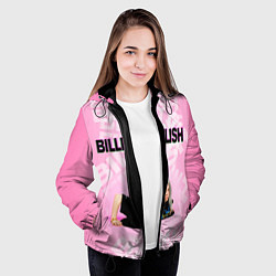 Куртка с капюшоном женская Billie Eilish: Pink Mood, цвет: 3D-черный — фото 2