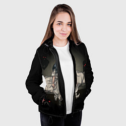 Куртка с капюшоном женская Billie Eilish: Fall Asleep, цвет: 3D-черный — фото 2