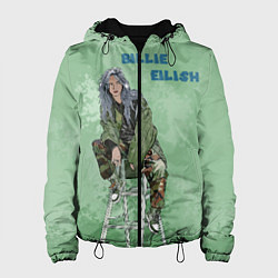 Куртка с капюшоном женская Billie Eilish: Green Motive, цвет: 3D-черный