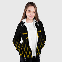 Куртка с капюшоном женская Billie Eilish: Yellow & Black Autograph, цвет: 3D-белый — фото 2