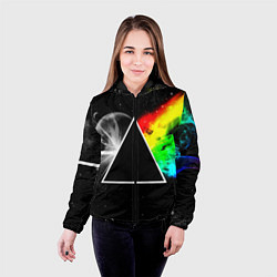 Куртка с капюшоном женская PINK FLOYD, цвет: 3D-черный — фото 2
