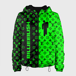 Куртка с капюшоном женская BILLIE EILISH x LV Green, цвет: 3D-черный