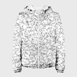 Куртка с капюшоном женская Белые мыши, цвет: 3D-белый
