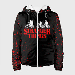 Куртка с капюшоном женская STRANGER THINGS, цвет: 3D-белый