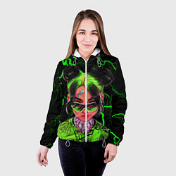 Куртка с капюшоном женская BILLIE EILISH, цвет: 3D-белый — фото 2