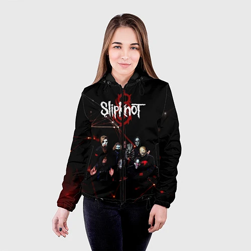 Женская куртка Slipknot / 3D-Черный – фото 4
