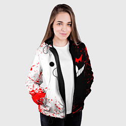 Куртка с капюшоном женская MONOKUMA, цвет: 3D-черный — фото 2