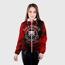 Куртка с капюшоном женская ВЕДЬМАК, цвет: 3D-белый — фото 2