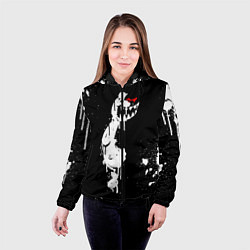 Куртка с капюшоном женская Monokuma paint, цвет: 3D-черный — фото 2