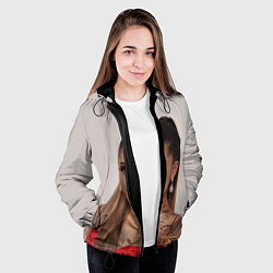 Куртка с капюшоном женская Ariana Grande Ариана Гранде, цвет: 3D-черный — фото 2