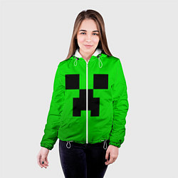 Куртка с капюшоном женская MINECRAFT, цвет: 3D-белый — фото 2