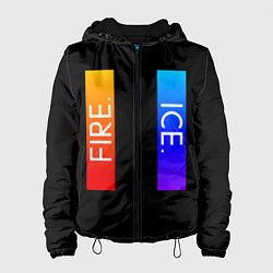 Куртка с капюшоном женская FIRE ICE, цвет: 3D-черный