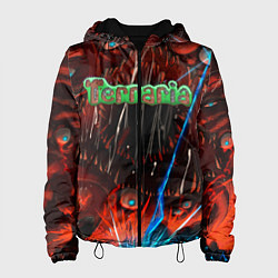 Куртка с капюшоном женская Terraria, цвет: 3D-черный