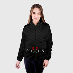 Куртка с капюшоном женская ТИКТОКЕР - PAYTON MOORMEIE, цвет: 3D-черный — фото 2