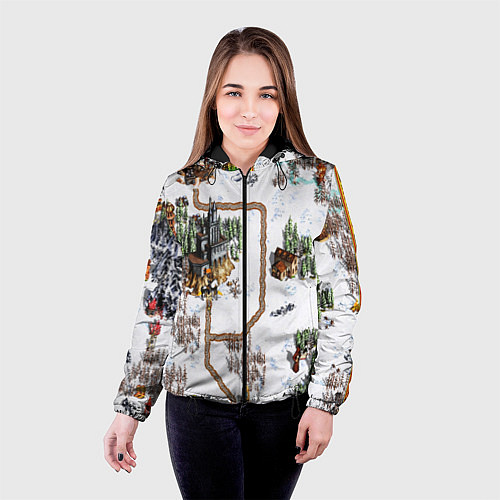 Женская куртка Heroes of Might and Magic / 3D-Черный – фото 4