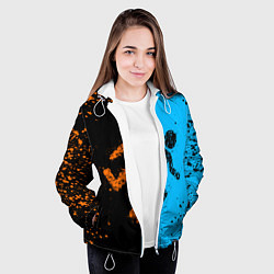 Куртка с капюшоном женская Portal, цвет: 3D-белый — фото 2