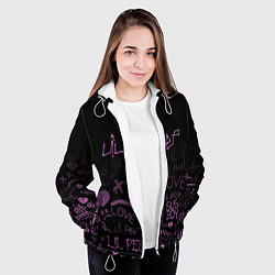 Куртка с капюшоном женская LIL PEEP, цвет: 3D-белый — фото 2