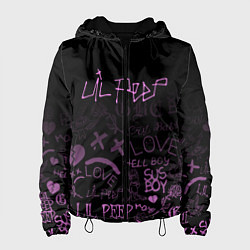 Куртка с капюшоном женская LIL PEEP, цвет: 3D-черный