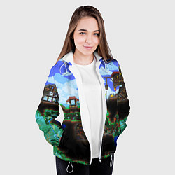 Куртка с капюшоном женская TERRARIA EXCLUSIVE, цвет: 3D-белый — фото 2