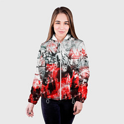 Куртка с капюшоном женская One-Punch Man Collage, цвет: 3D-белый — фото 2