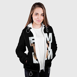 Куртка с капюшоном женская Eminem, цвет: 3D-белый — фото 2