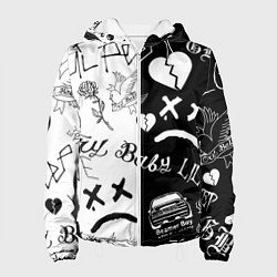 Куртка с капюшоном женская LIL PEEP, цвет: 3D-белый