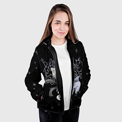 Куртка с капюшоном женская ОЧЕНЬ ПРИЯТНО БОГ!, цвет: 3D-черный — фото 2